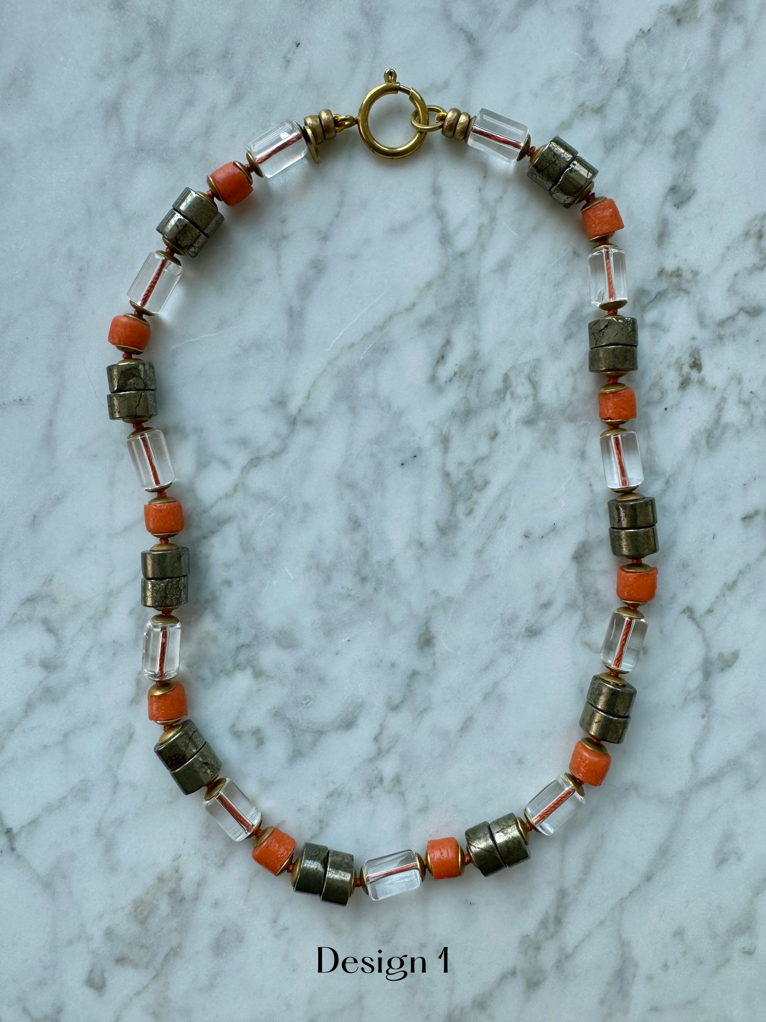 The Tangerine Twine necklace
