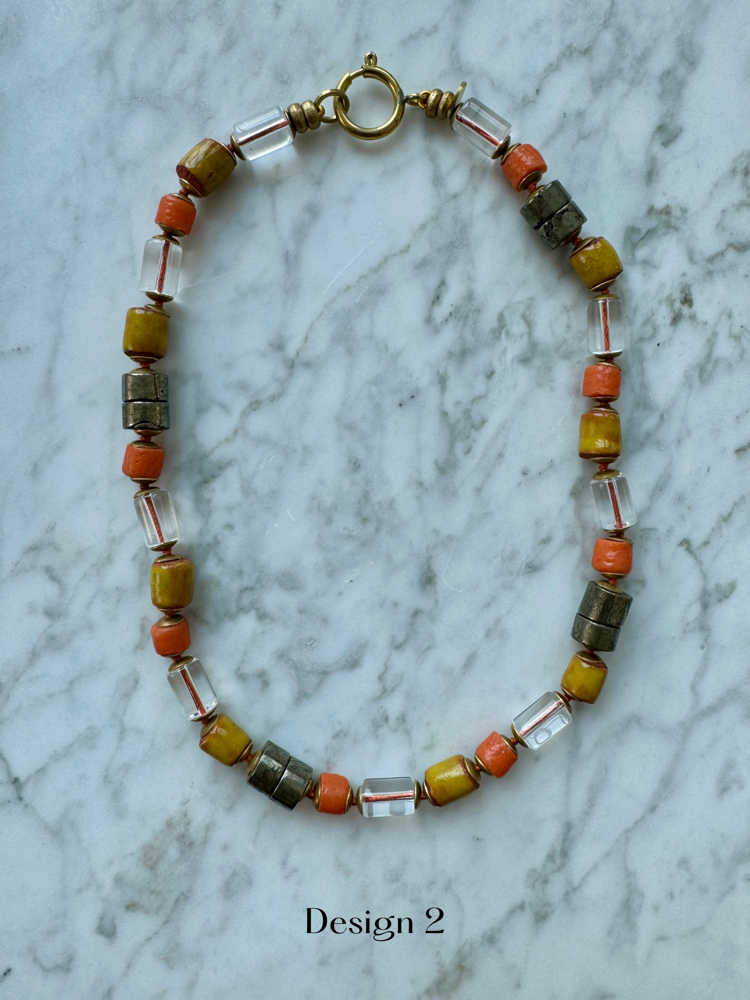 The Tangerine Twine necklace