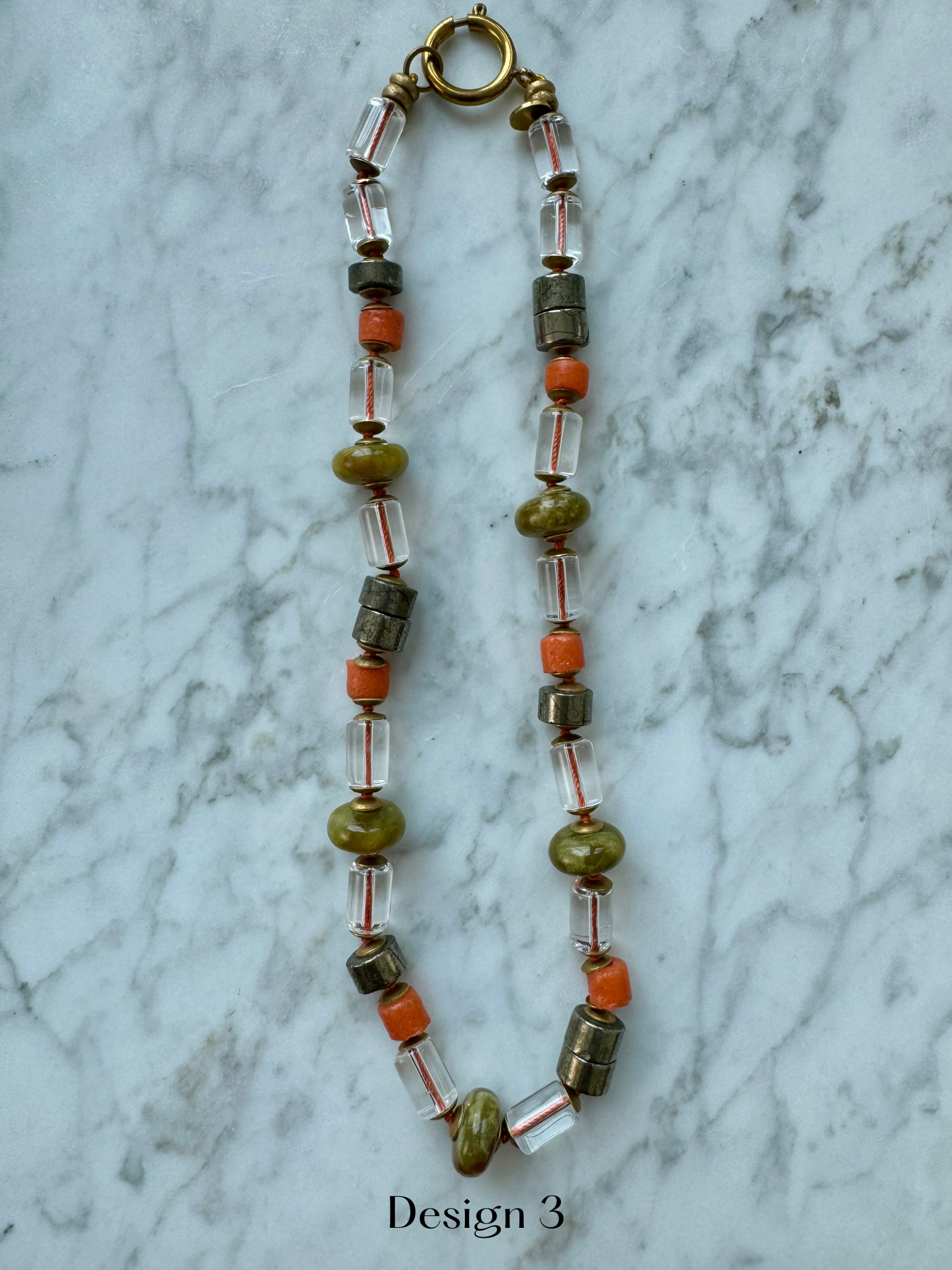 The Tangerine Twine necklace