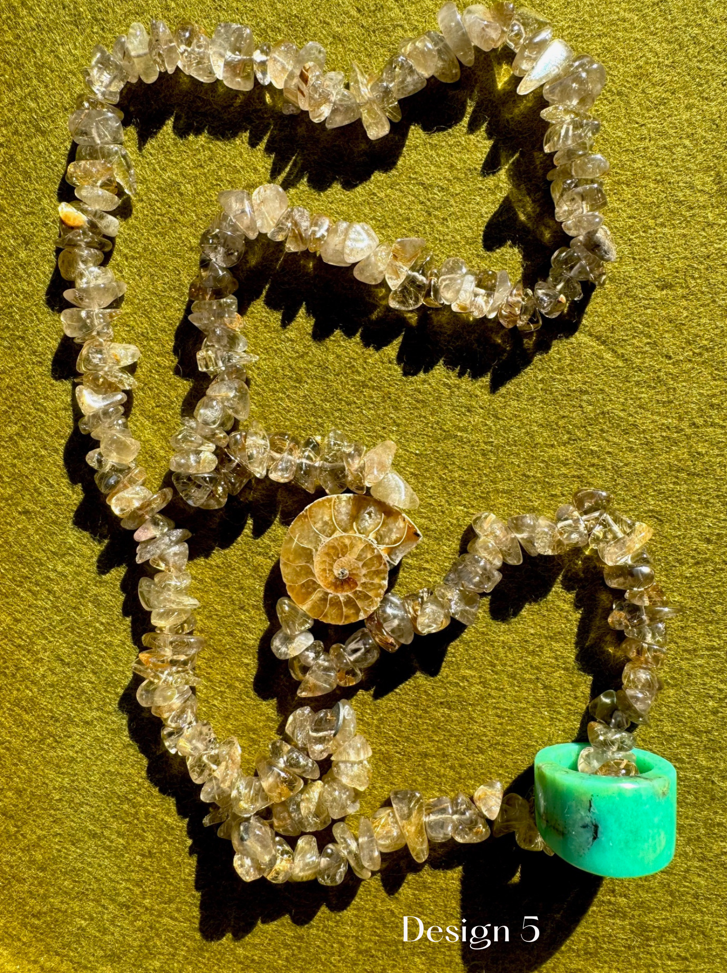 The Crystal Currents necklaces