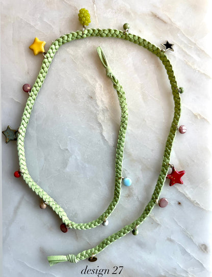 Caviar Crafts Leather Wrap Bracelet