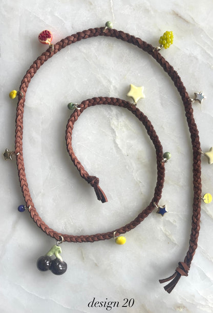 Caviar Crafts Leather Wrap Bracelet