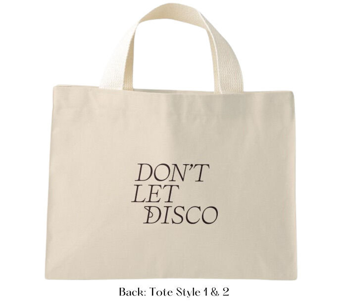 Disco Art Canvas Tote Bags