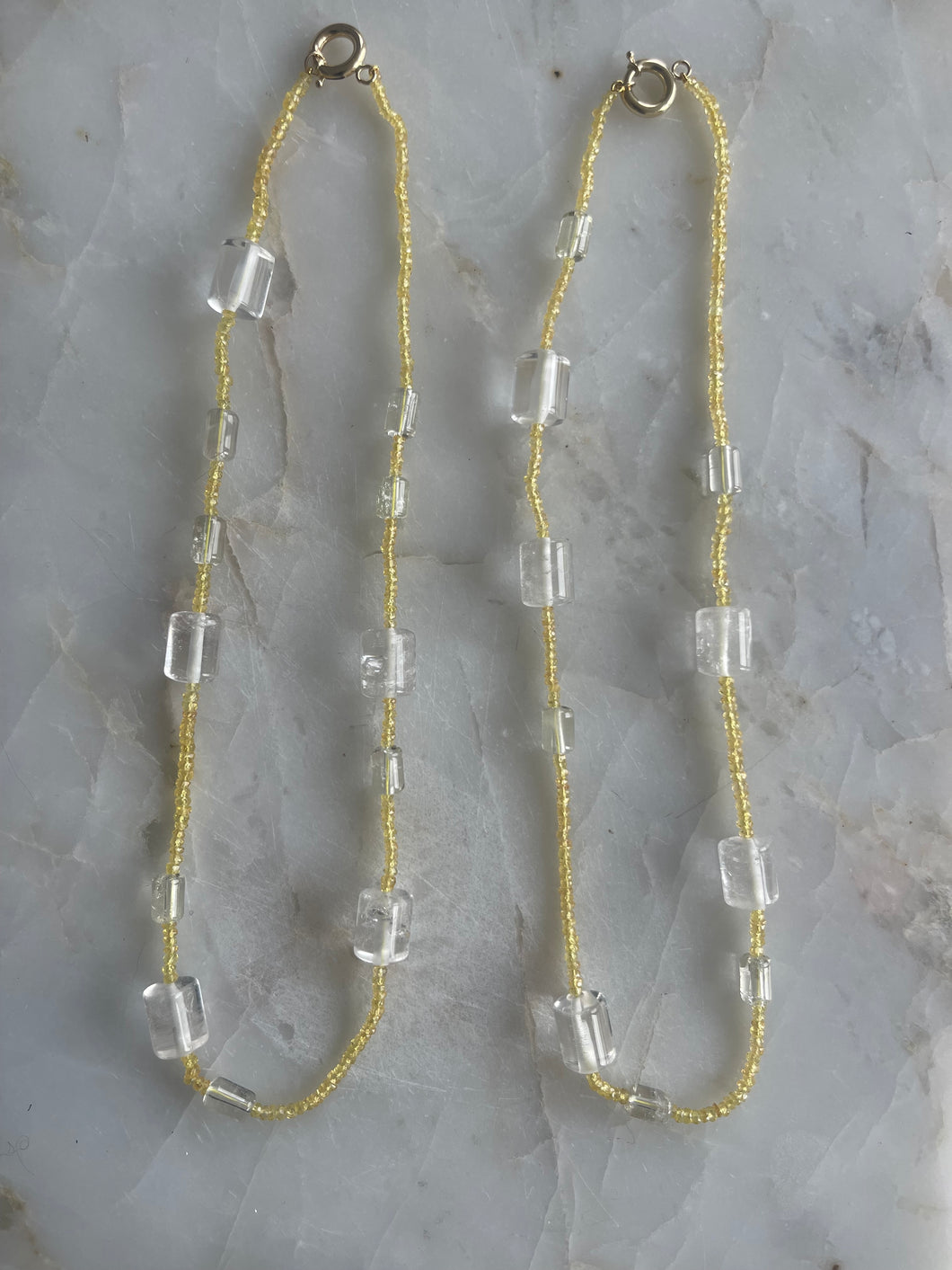 The Lemon Sugar Crystal necklace