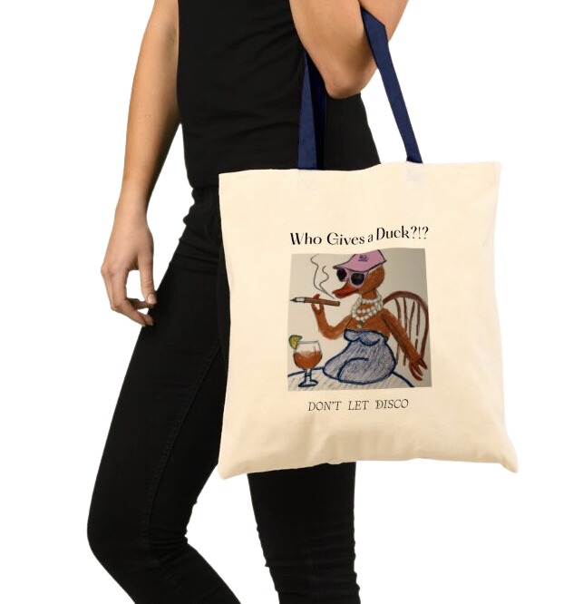 Disco Art Canvas Tote Bags