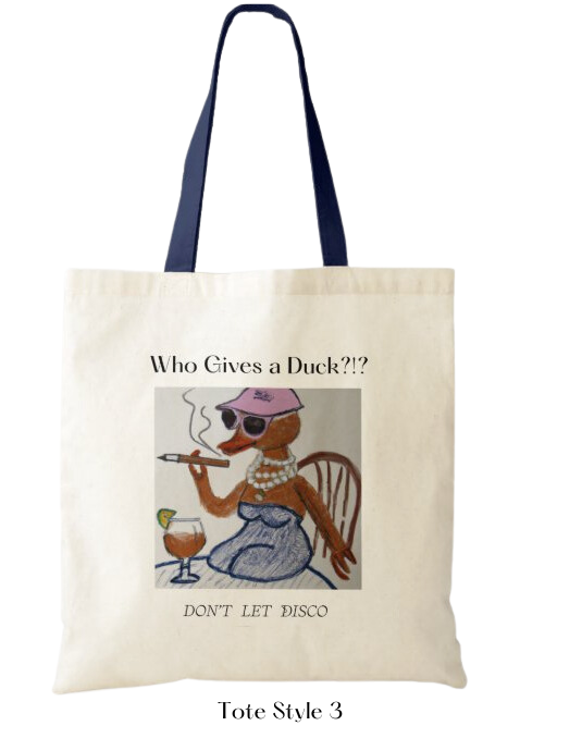 Disco Art Canvas Tote Bags