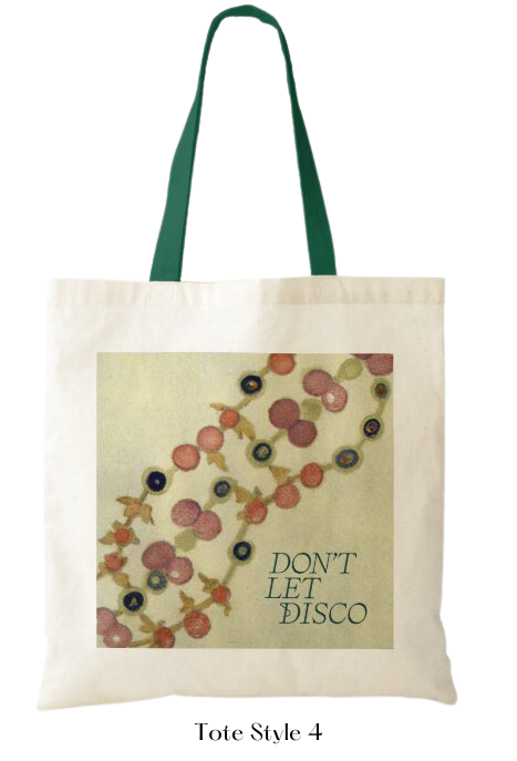 Disco Art Canvas Tote Bags